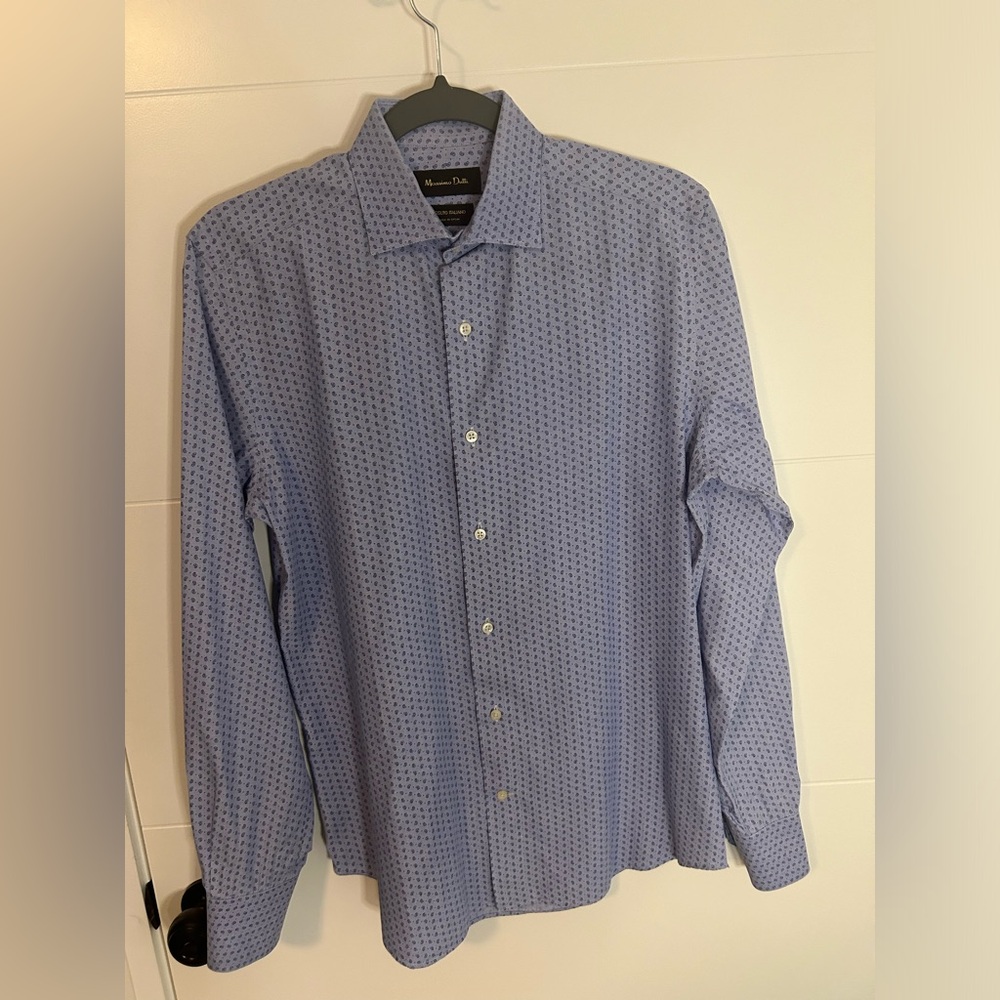 massimo ditti men’s size 15.5 dress shirt made in spain